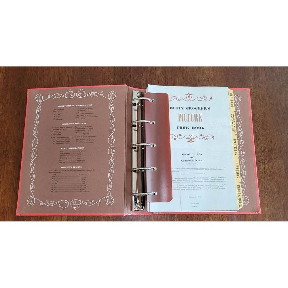 Betty Crocker's Picture Cook Book Pink‎ Binder Facsimile Edition ISBN 0028627717